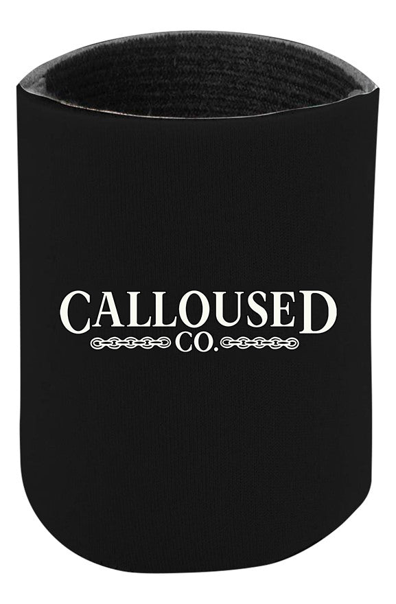 Black can Holder/Koozie with 'Calloused Co' logo